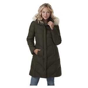 Larry Levine Women's Hooded Puffer Coat